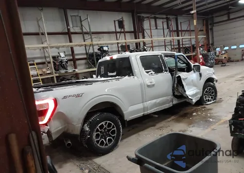 2022 Ford F-150 Lariat z USA, uszkodzony, nr VIN 1FTFW1E88NKE30710
